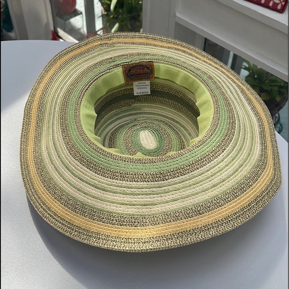 Scala Wide Rim Paper Hat - Picture 11 of 14